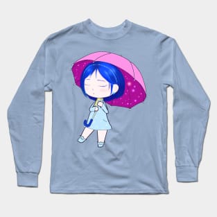 Cute chibi with umbrella Long Sleeve T-Shirt